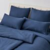 550x550-41496.jpg Unyqoos® Set van 2 blauwe microvezel kussenslopen van 80x80 cm met ritssluiting