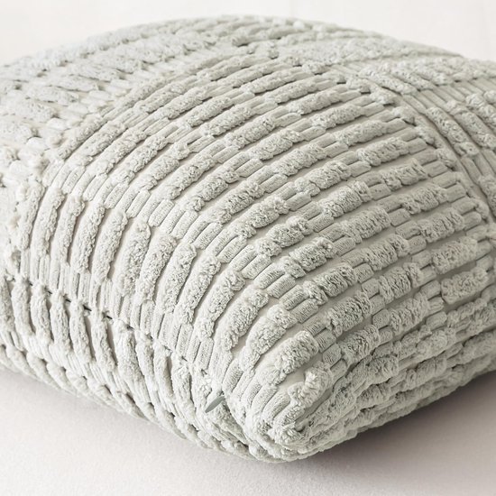 Unyqoos® Set van 2 decoratieve kussenslopen in corduroy met strepen voor huisstijl