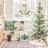 Unyqoos® Set van 4 decoratieve kussenslopen winterthema voor huis en slaapkamer