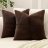 550x550-41576.jpg Unyqoos® Set van 2 zachte corduroy kussenslopen met gestreept patroon voor stijlvolle inrichting