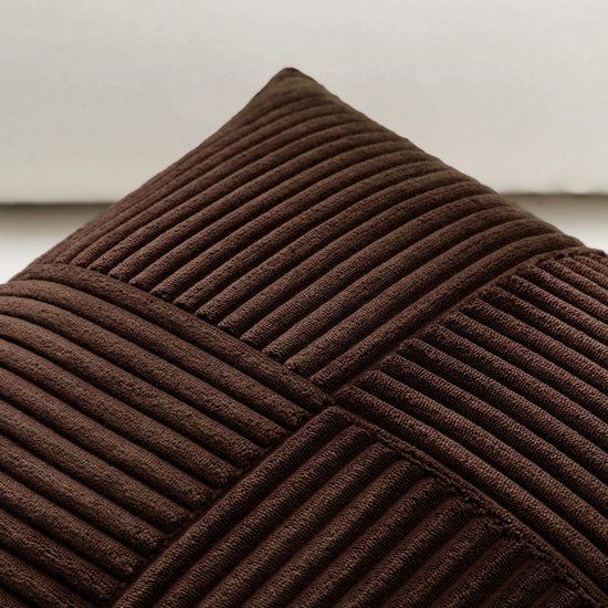 550x550-41580.jpg Unyqoos® Set van 2 zachte corduroy kussenslopen met gestreept patroon voor stijlvolle inrichting
