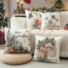 550x550-41590.jpg Unyqoos® Set van 4 decoratieve kerstkussenhoezen voor sfeervolle woonkamers en slaapkamers