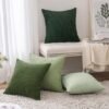 550x550-41603.jpg Unyqoos® Set van vier groene corduroy kussenhoezen voor diverse interieurstijlen