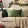 550x550-41604.jpg Unyqoos® Set van vier groene corduroy kussenhoezen voor diverse interieurstijlen