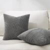 Unyqoos® Kussenslopen 30 x 30 cm, Donkergrijs, Set van 2, Modern Geometrisch Design