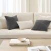 Unyqoos® Kussenslopen 30 x 30 cm, Donkergrijs, Set van 2, Modern Geometrisch Design