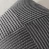 Unyqoos® Kussenslopen 30 x 30 cm, Donkergrijs, Set van 2, Modern Geometrisch Design