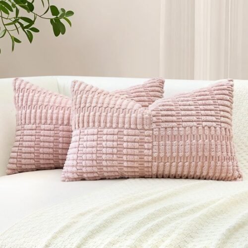 550x550-41676.jpg Unyqoos® Set van 2 decoratieve corduroy kussenslopen met gestreept patroon voor woondecoratie