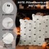 Unyqoos® Set van 2 decoratieve kussenhoezen voor herfst en Halloween sfeer