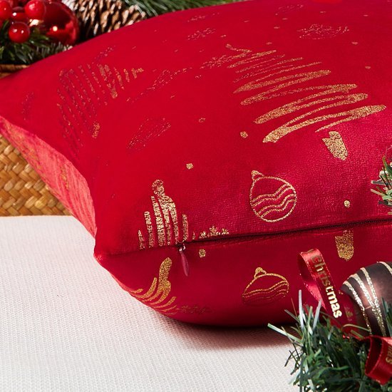 550x550-41767.jpg Unyqoos® Set van 2 fluwelen kussenslopen in rood voor feestelijke kerstdecoratie