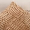 Unyqoos® Decoratieve bruine corduroy kussensloop met uniek gestreept patroon 40x60 cm