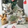 550x550-41793.jpg Unyqoos® Set van 4 Kerstkussenslopen met Omkeerbaar Patroon voor Feestelijke Sfeer