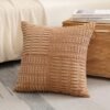 Unyqoos® Set van 2 decoratieve corduroy kussenslopen met gestreept patroon voor diverse interieurs