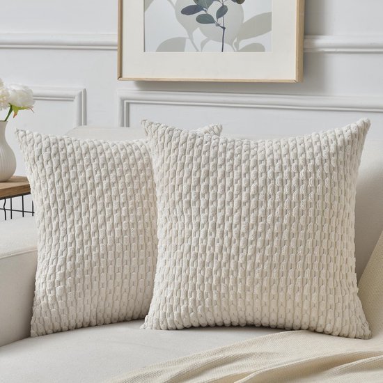 Unyqoos® Kussensloop Set van 2 in Zacht Corduroy Fluweel voor Sfeervolle Interieurs