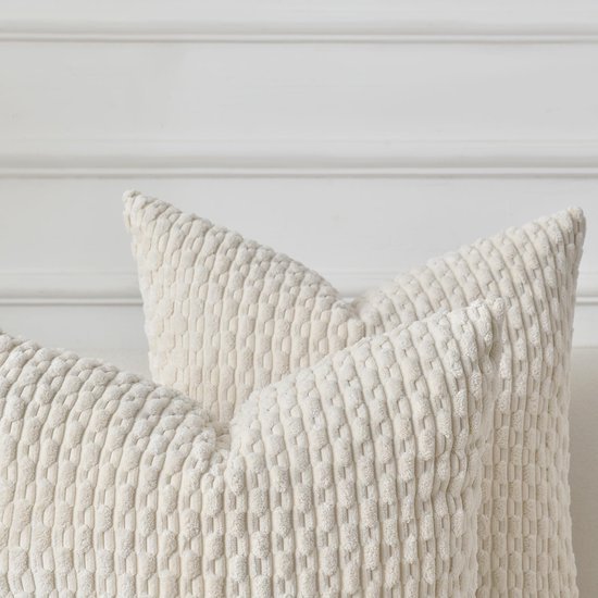 Unyqoos® Kussensloop Set van 2 in Zacht Corduroy Fluweel voor Sfeervolle Interieurs
