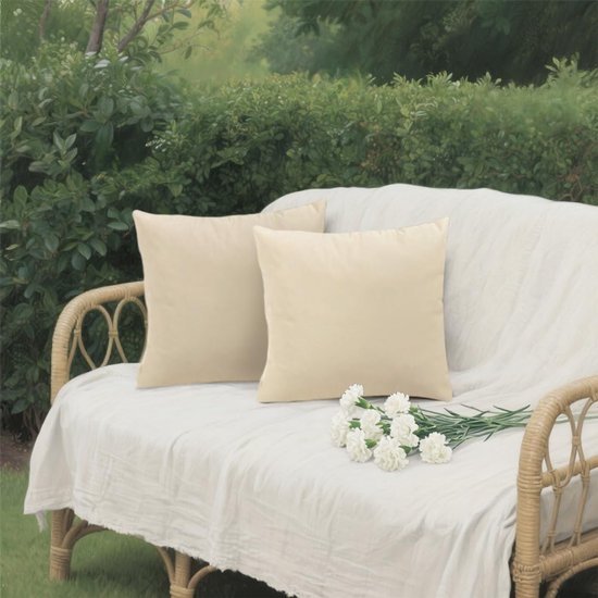 Unyqoos® Weerbestendige kussenslopen voor buiten van 45x45 cm met verborgen ritssluiting