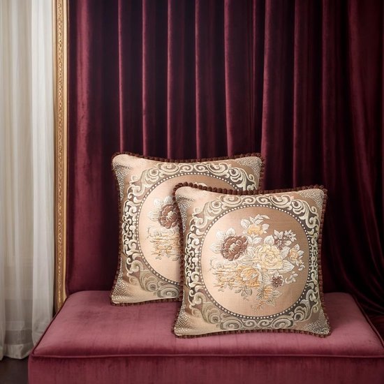 550x550-41853.jpg Unyqoos® Set van 2 stijlvolle jacquard kussenhoezen voor bank en bed decoratie