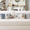 550x550-41879.jpg Unyqoos® Vierdelige set sierkussenslopen met kerstmotief voor sfeervolle woondecoratie