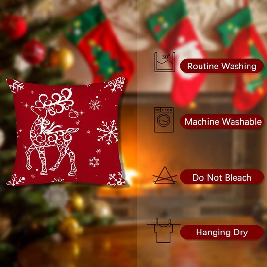 550x550-41906.jpg Unyqoos® Set van 4 decoratieve kerstkussenslopen met feestelijke print en verborgen ritssluiting