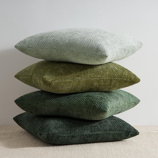 550x550-41915.jpg Unyqoos® Set van 4 Zachte Chenille Kussenslopen met Rotan Weefdesign voor Huisdecoratie