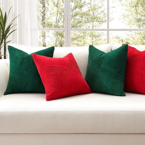 550x550-41939.jpg Unyqoos® Set van 4 decoratieve corduroy kussenslopen met unieke gestreepte textuur voor woonkamer en meer
