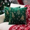550x550-41945.jpg Unyqoos® Set van 2 Fluwelen Kerstkussenslopen voor Sierkussens in Woonkamer of Slaapkamer