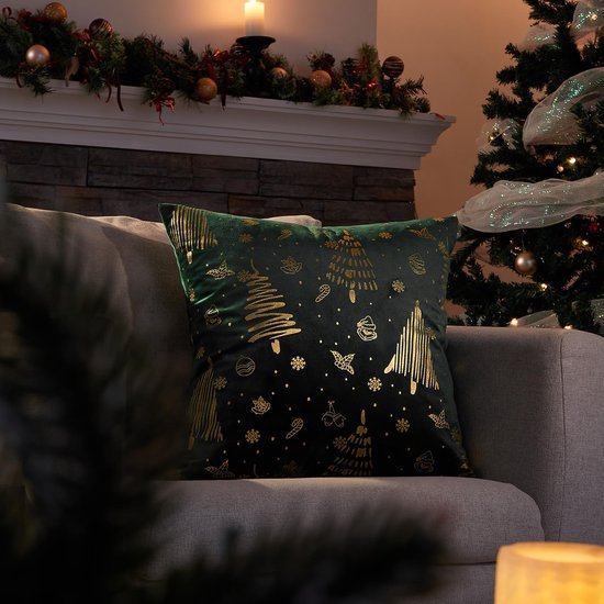 550x550-41950.jpg Unyqoos® Set van 2 Fluwelen Kerstkussenslopen voor Sierkussens in Woonkamer of Slaapkamer