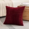 Unyqoos® Set van 2 decoratieve corduroy kussenhoezen met bohemian streepontwerp 50x50 cm