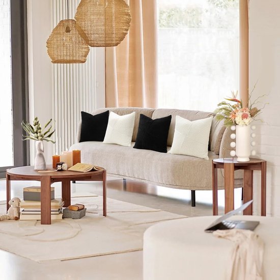 Unyqoos® Corduroy Kussenslopen Set van 4 met Unieke Gestreepte Textuur voor Stijlvolle Decoratie