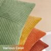 550x550-41985.jpg Unyqoos® Kleurrijke Ribfluweel Kussenhoezen Set van 4 in Patchwork Design voor Thuisdecoratie