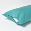 Unyqoos® Ademende kussensloop van Egyptisch katoen met ritssluiting in zeegroen
