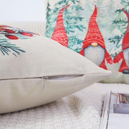 Unyqoos® Feestelijke kussenslopen set van 4 voor binnen en buiten decoratie