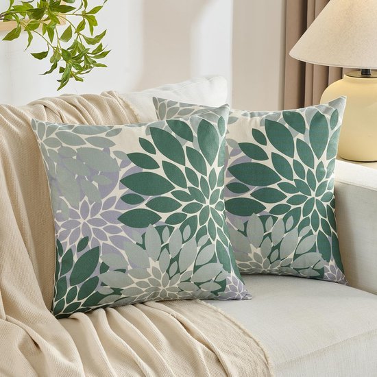 550x550-42017.jpg Unyqoos® Kussenhoezen met Bloemenpatroon voor Lente en Zomer, Decoratief en Geometrisch Ontwerp, 45 x 45 cm