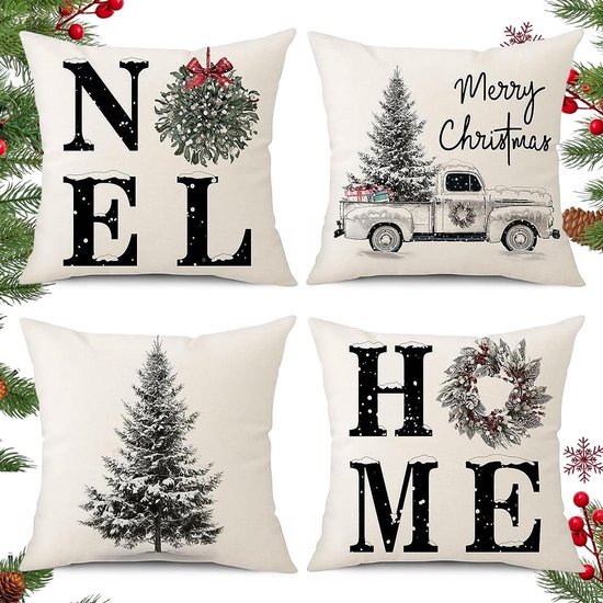 550x550-42039.jpg Unyqoos® Set van 4 decoratieve kerstkussenhoezen 45x45 cm voor sfeervolle winterdecoratie