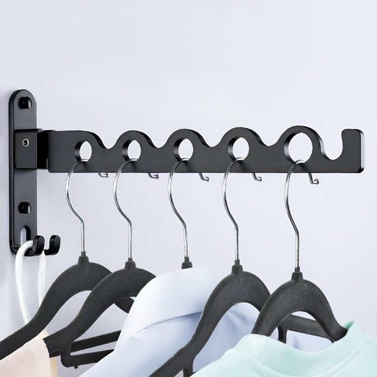 Unyqoos ® Ruimtebesparende Inklapbare Kledinghanger Set voor Binnen en Buiten Gebruik