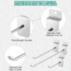 Unyqoos ® Praktische Set van 24 Stuks Metalen Gereedschapshaken voor Lamellenwand - Verschillende Maten