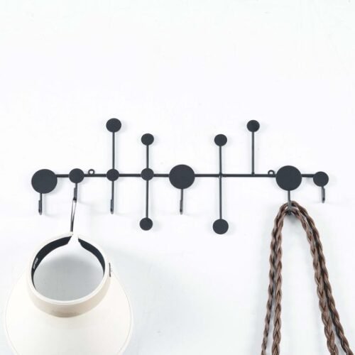 Unyqoos ® Stijlvolle Metalen Wandkapstok met Zes Haken voor Diverse Ruimtes