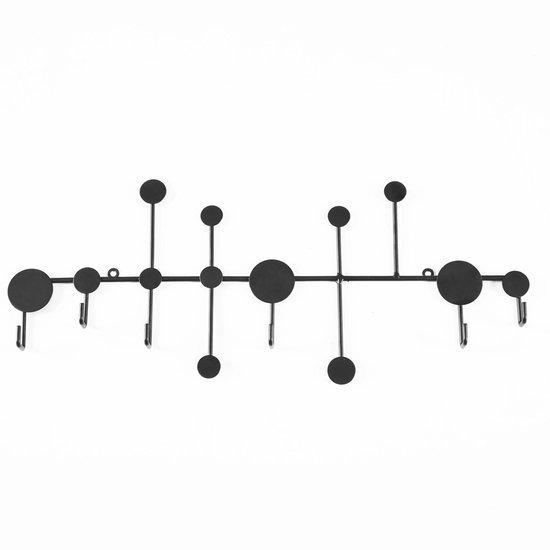 Unyqoos ® Stijlvolle Metalen Wandkapstok met Zes Haken voor Diverse Ruimtes