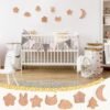 Unyqoos® Kinderkapstok Haken – Set van 8 – Cartoon Design – Zelfklevend & Spijkerbaar – Massief Hout – Wandhaken voor Kleding, Accessoires & Decor – Kindvriendelijk & Decoratief