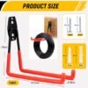 Unyqoos ® Stijlvolle en Robuuste Wandhaken voor Zware Lasten in Garage en Tuin