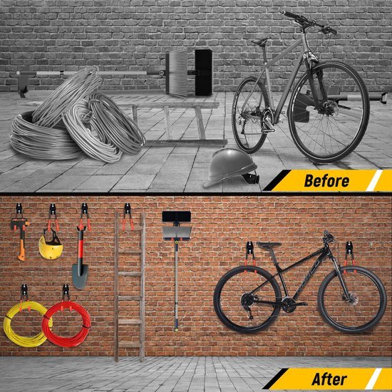 Unyqoos ® Stijlvolle en Robuuste Wandhaken voor Zware Lasten in Garage en Tuin