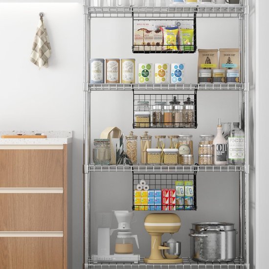 Unyqoos® Innovatieve 3-in-1 Opvouwbare Waskorven Set met 360° Draaibare Haken voor Efficiënte Opbergruimte