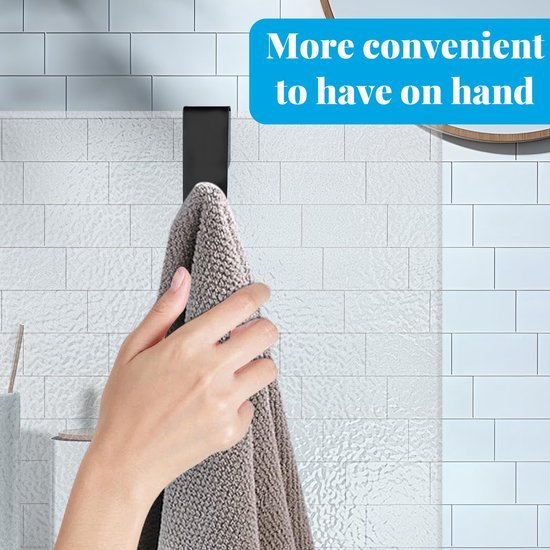 550x550-42227.jpg Unyqoos® Zwarte handdoekhouder set voor glazen douchewand zonder boren