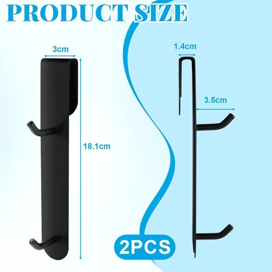 550x550-42228.jpg Unyqoos® Zwarte handdoekhouder set voor glazen douchewand zonder boren