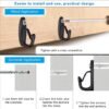 550x550-42333.jpg Unyqoos® Zwarte schroefhaken voor buitenverlichting en decoratie ophangen
