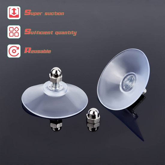 550x550-42378.jpg Unyqoos® Set van 12 veelzijdige zuignaphaken met sterke grip en M6-hoedmoer