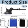 550x550-42387.jpg Unyqoos® Set van 10 sterke zuignaphaken voor veelzijdige bevestiging op gladde oppervlakken