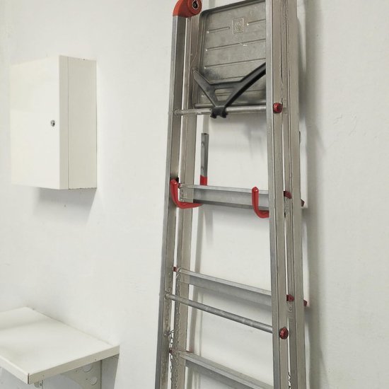 Unyqoos® Rode wandhaken van staal met rubberen coating voor zware belasting