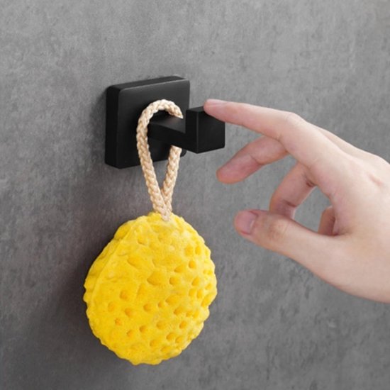 550x550-42494.jpg Unyqoos® Set van twee zwarte roestvrijstalen muurhaken voor badkamer en meer