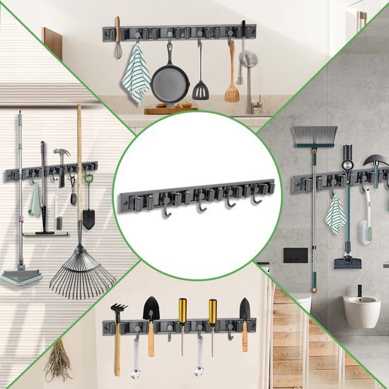 550x550-42564.jpg Unyqoos® muurbevestigde gereedschapshouder set met haken en houders